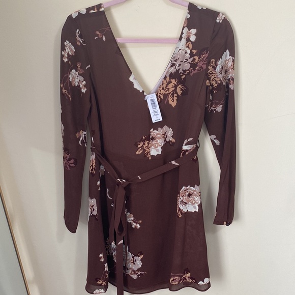 NWT Aritzia Little Moon Cordata Dress In Bronze Blush/Birch Size 2 - Picture 2 of 8
